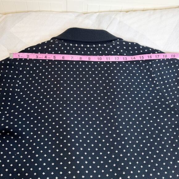 J. Crew 365 Sophie Open-front Polka dot Sweater Blazer in Navy/Ivory - Picture 13 of 16